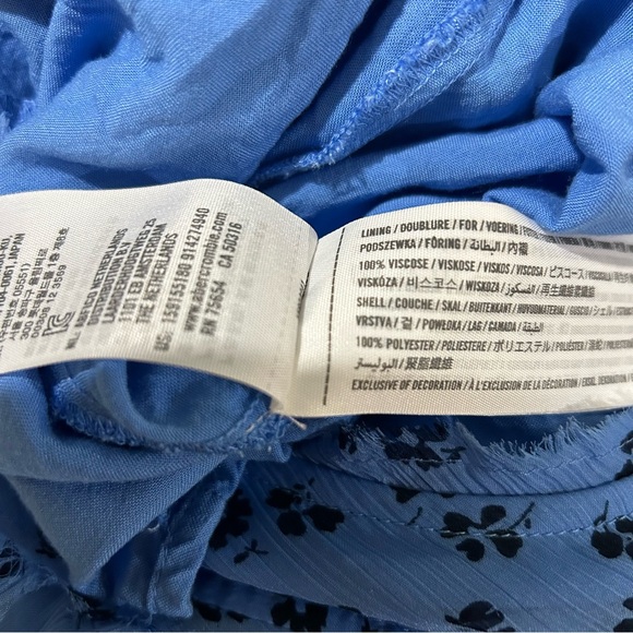Abercrombie & Fitch blue lightweight gauzy sleeveless summer dress. - Picture 5 of 7